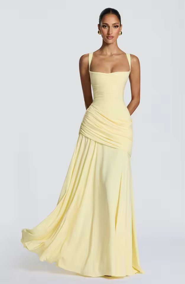 Miss | Maxi Jurk Dames Bruiloft - Viscose - Miss Madera
