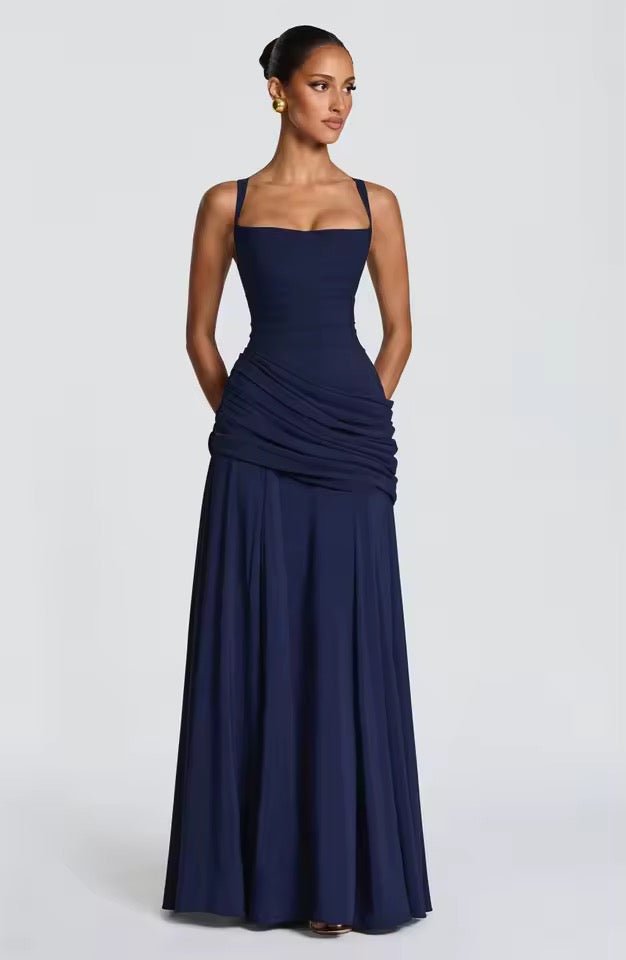 Miss | Maxi Jurk Dames Bruiloft - Viscose - Miss Madera