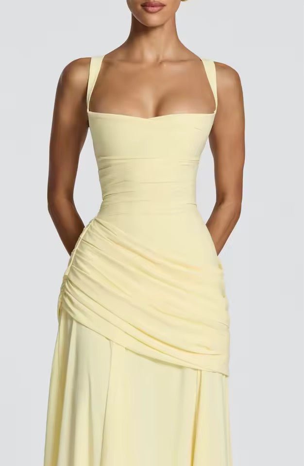 Miss | Maxi Jurk Dames Bruiloft - Viscose - Miss Madera