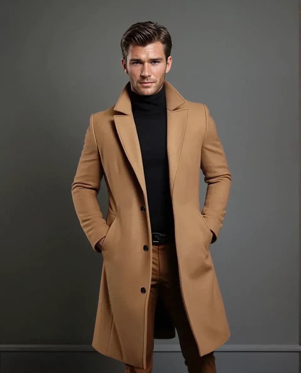 NOUVEAU RICHE Lusso Hochwertiger Wollmantel für Männer