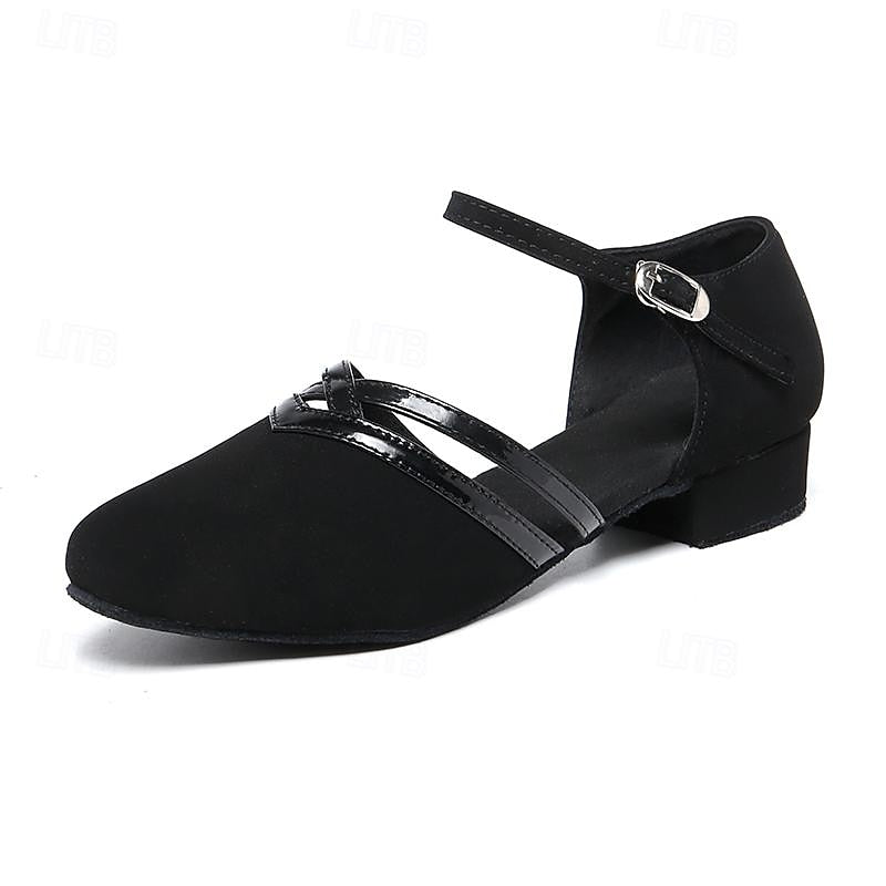 Women's Dance Shoes Modern Dance | Flexible Suede Shoes with Padded Insole and Adjustable Strap for Comfort