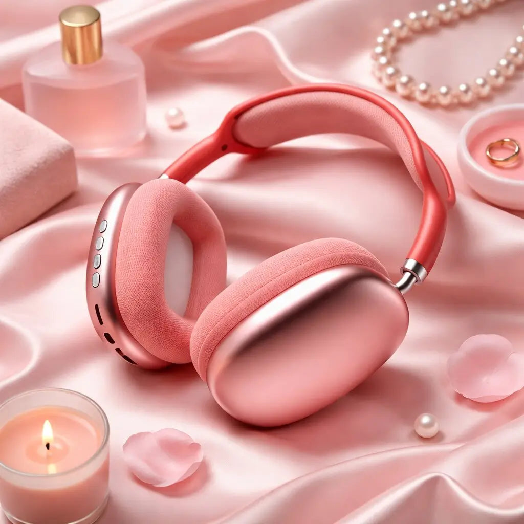 Over-Ear Bluetooth Headphones with Active Noise Cancelling (ANC) and Modern Design