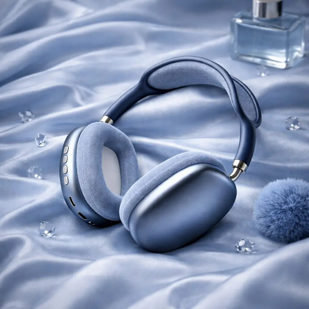 Over-Ear Bluetooth Headphones with Active Noise Cancelling (ANC) and Modern Design