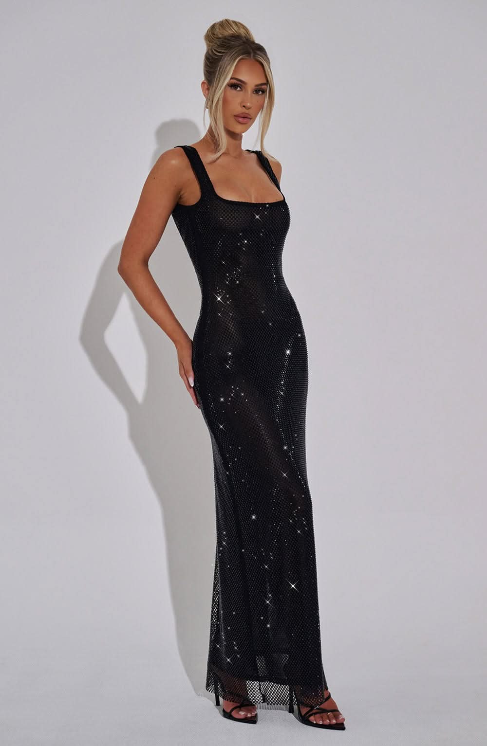 Women's Prom Rhinestone Square Neck Maxi Dress - product image 12