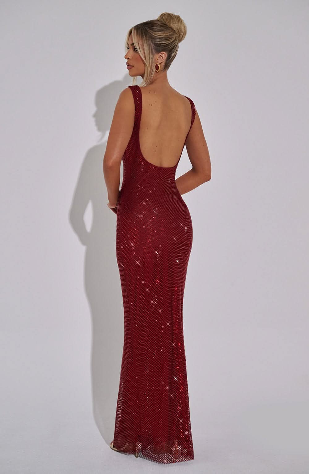 Women's Prom Rhinestone Square Neck Maxi Dress - product image 7
