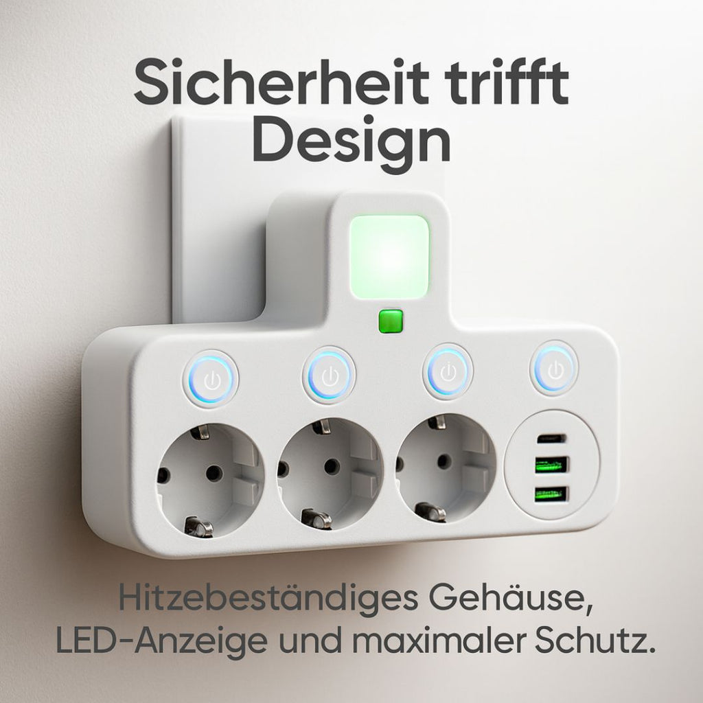 Steckdosenleiste mit USB und Schalter – Mehrfachsteckdose für flexible Stromversorgung im Alltag