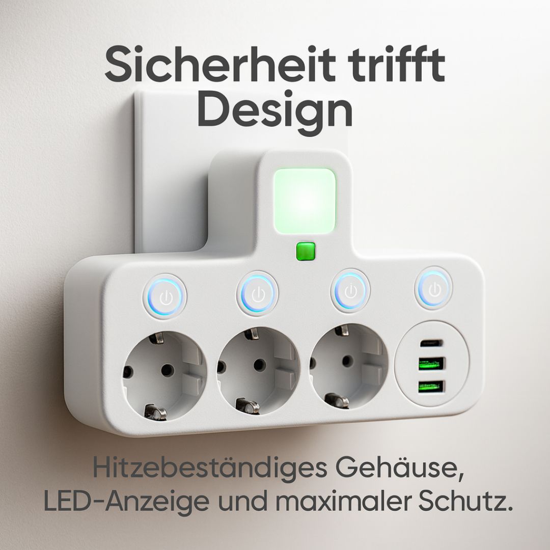 Steckdosenleiste mit USB und Schalter – Mehrfachsteckdose für flexible Stromversorgung im Alltag
