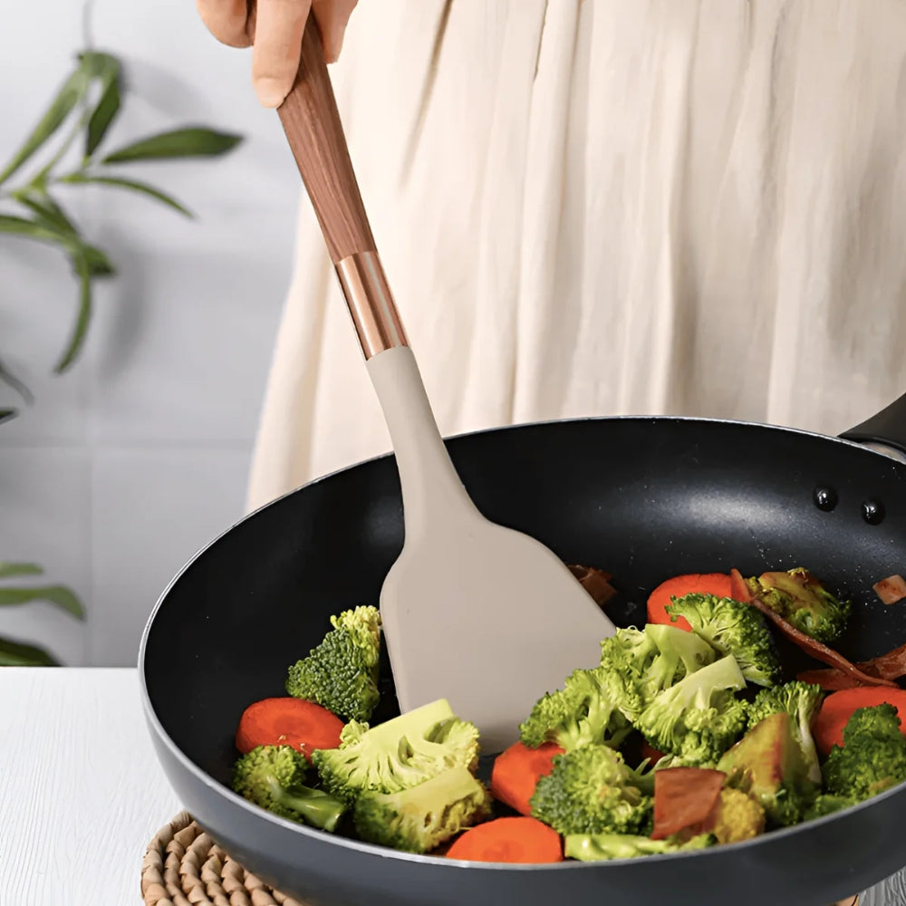 10-Piece Silicone Kitchen Utensil Set for Cooking and Baking