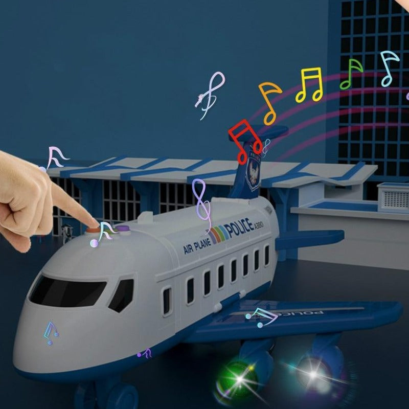 Flugzeug-Spielset für Kinder mit Baufahrzeugen zum Spielen und Entdecken im Alltag