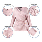 Davina - Smooth, Shiny Fabric Blouse