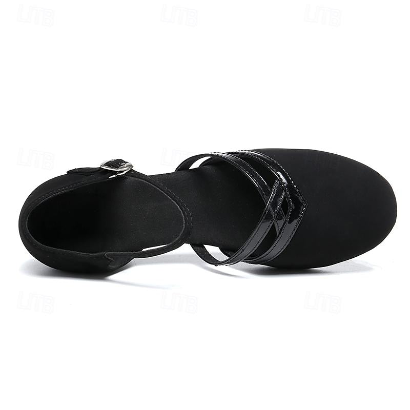Women's Dance Shoes Modern Dance | Flexible Suede Shoes with Padded Insole and Adjustable Strap for Comfort