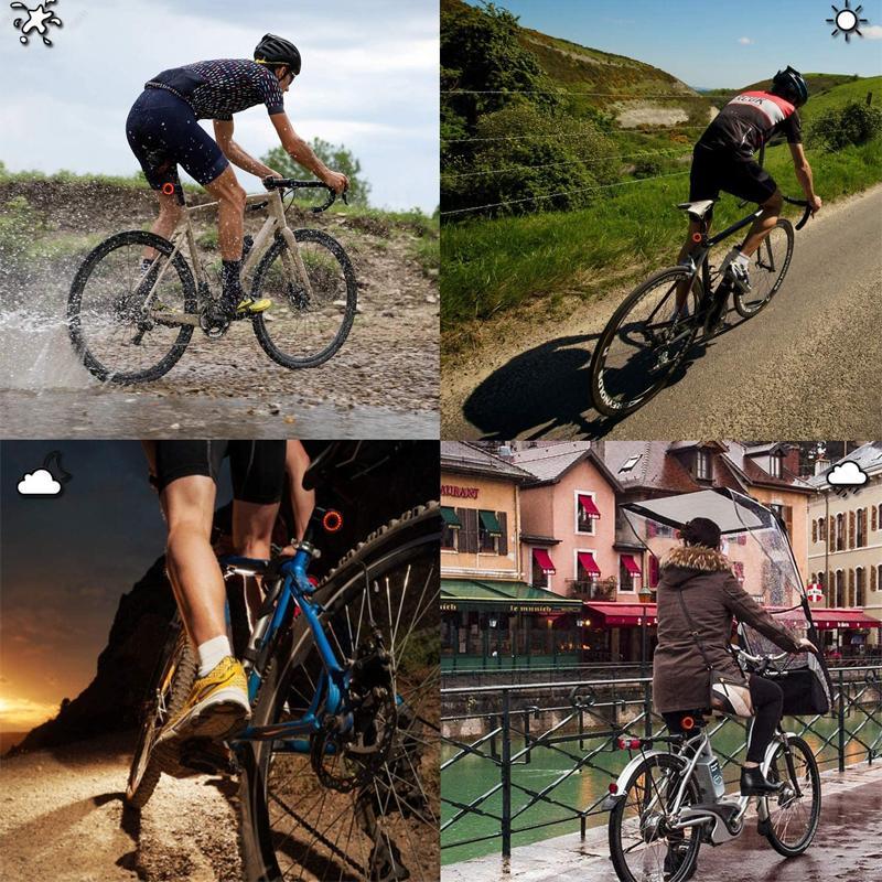 Fahrrad Rücklicht mit 6 Modi und Akku für Rennrad und Alltag