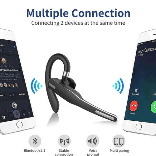 Drahtloses Bluetooth 5.1 Trucker-Headset mit Dual-Mikrofon und Geräuschunterdrückung