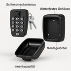 Schlüsseltresor für außen mit Zahlencode – sichere und wetterfeste Schlüsselaufbewahrung
