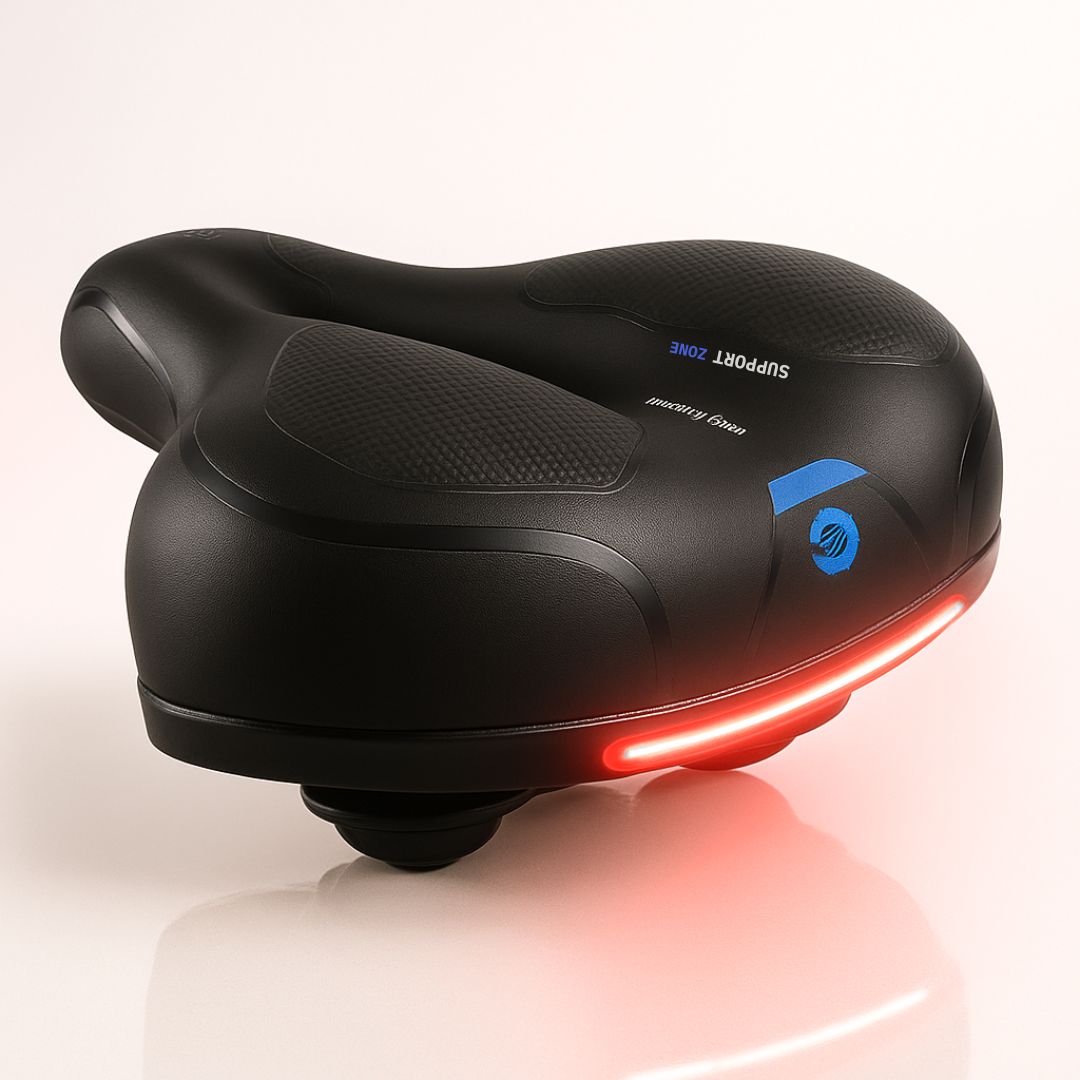 Comfortable Bicycle Saddle with Suspension for Women and Men – Ergonomic Saddle for Comfortable Cycling