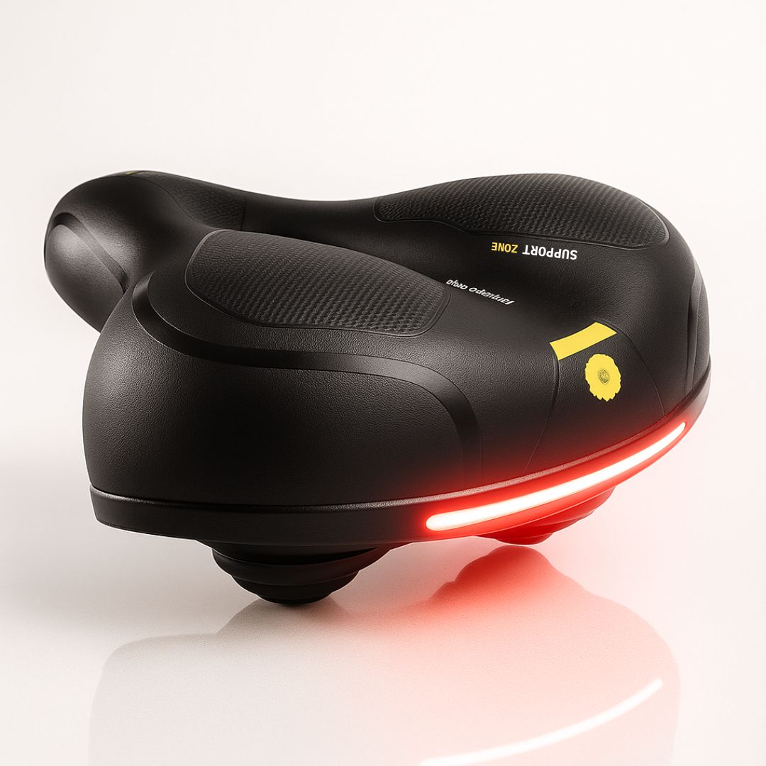 Comfortable Bicycle Saddle with Suspension for Women and Men – Ergonomic Saddle for Comfortable Cycling