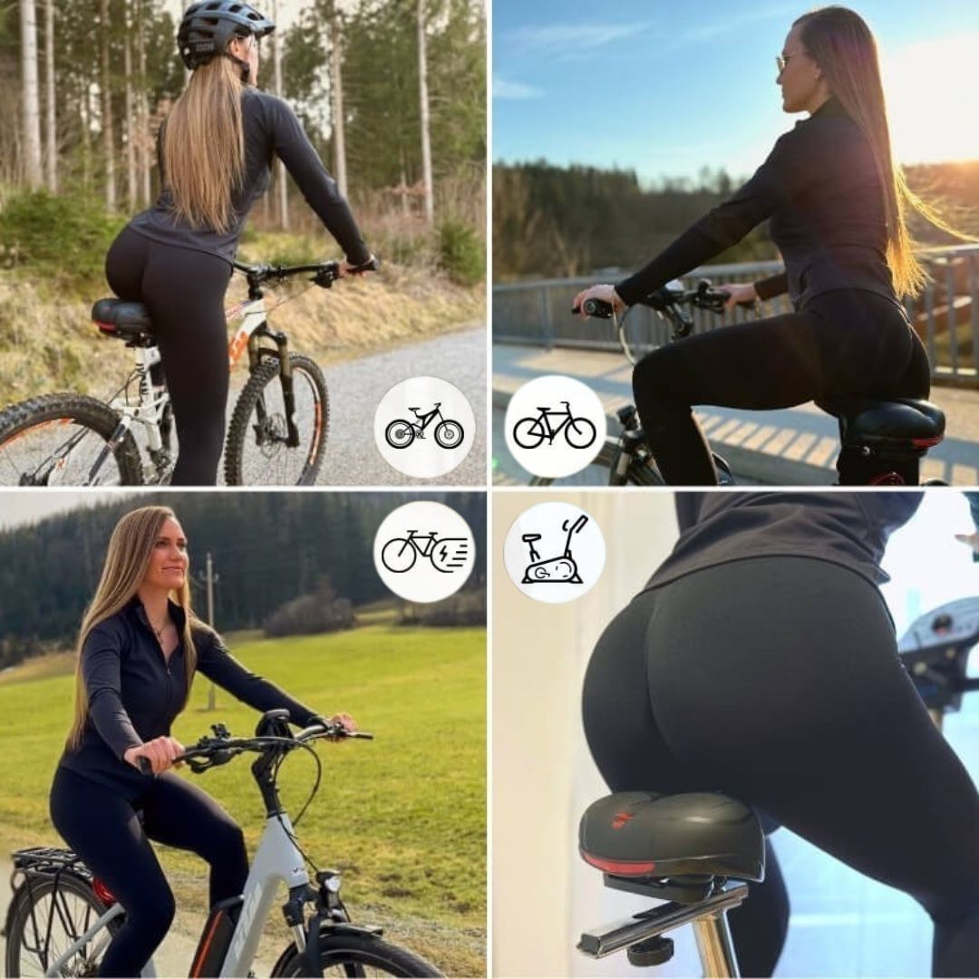 Bequemer Fahrradsattel mit Federung für Damen und Herren – ergonomischer Sattel für komfortables Radfahren