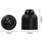 Telecamera retromarcia auto impermeabile, obiettivo grandangolare 1.2x1.5 pollici, visione notturna, sicurezza parcheggio, colore nero.