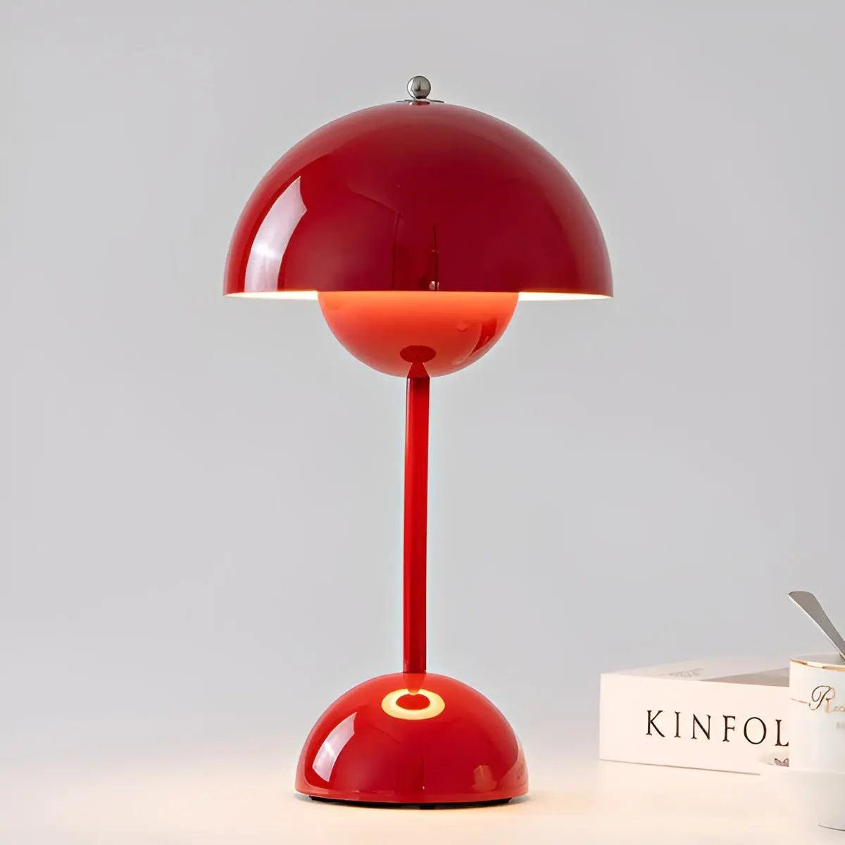 NOUVEAU RICHE Buijou - Skandinavische Designer-Tischlampe für ambient Beleuchtung Rot