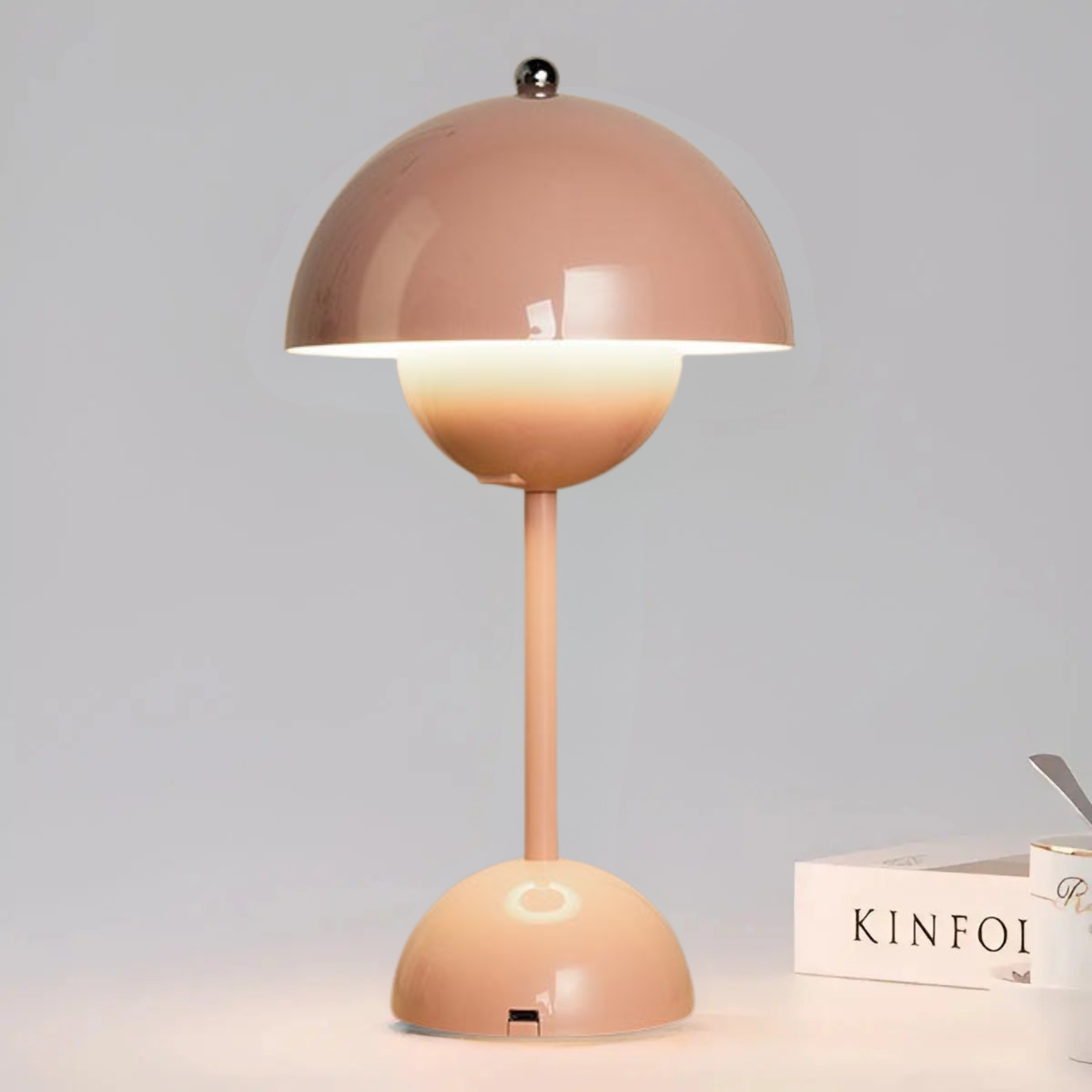 Scandinavian designer table lamp for atmospheric lighting