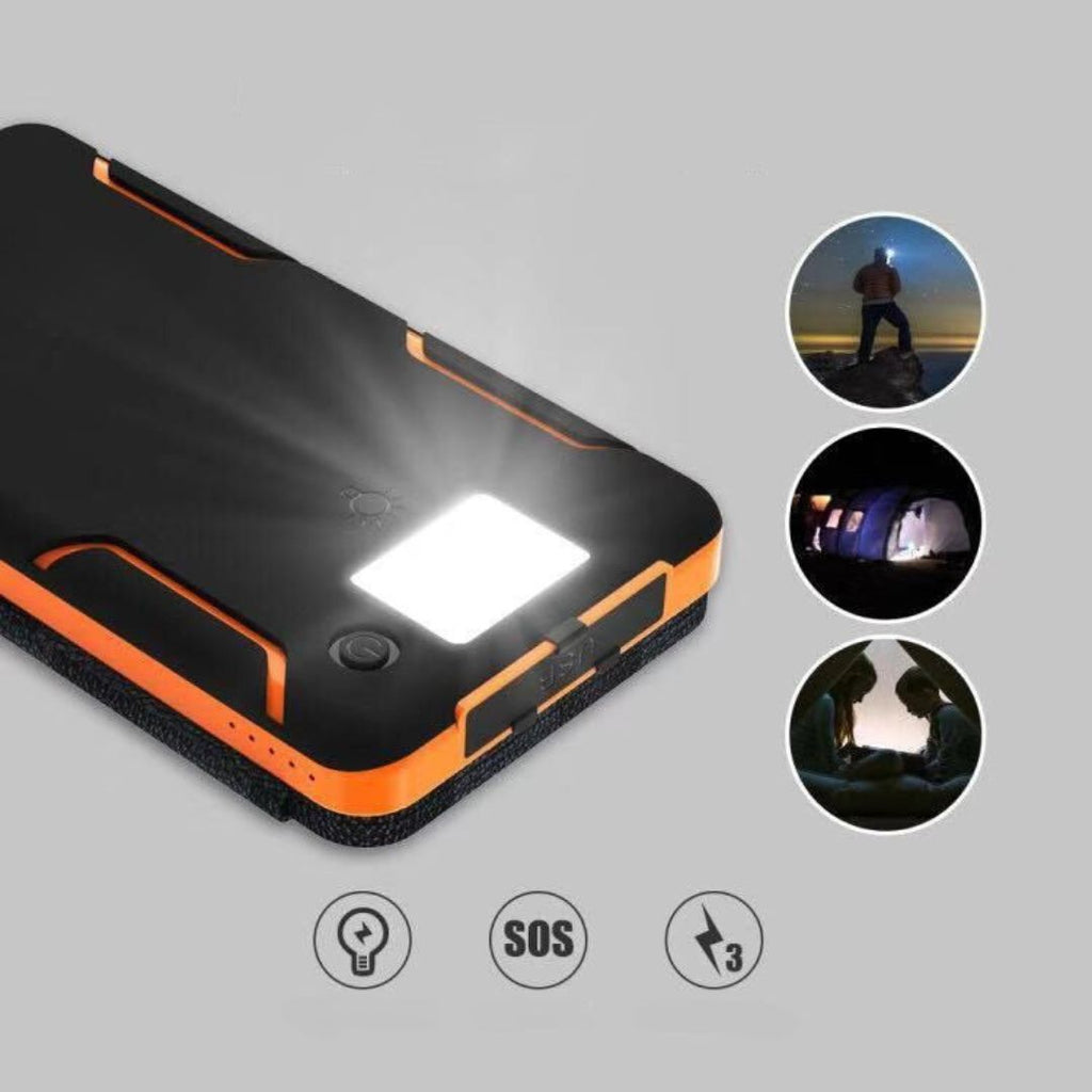 Solar Powerbank 20000mAh mit Ladefunktion für Outdoor und Alltag