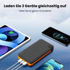 Solar Powerbank 20000mAh mit Ladefunktion für Outdoor und Alltag