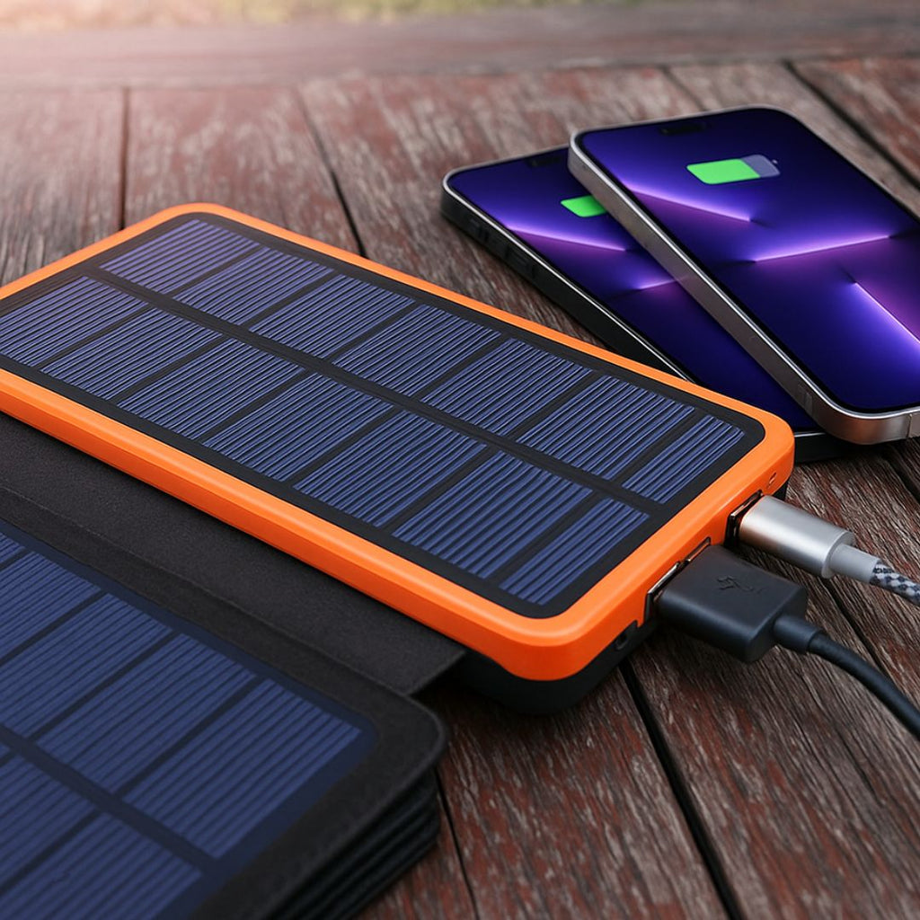 Solar Powerbank 20000mAh mit Ladefunktion für Outdoor und Alltag