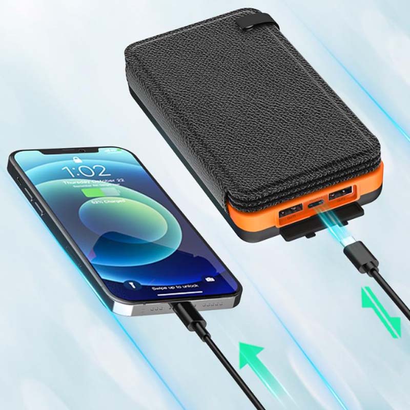 Solar Powerbank 20000mAh mit Ladefunktion für Outdoor und Alltag