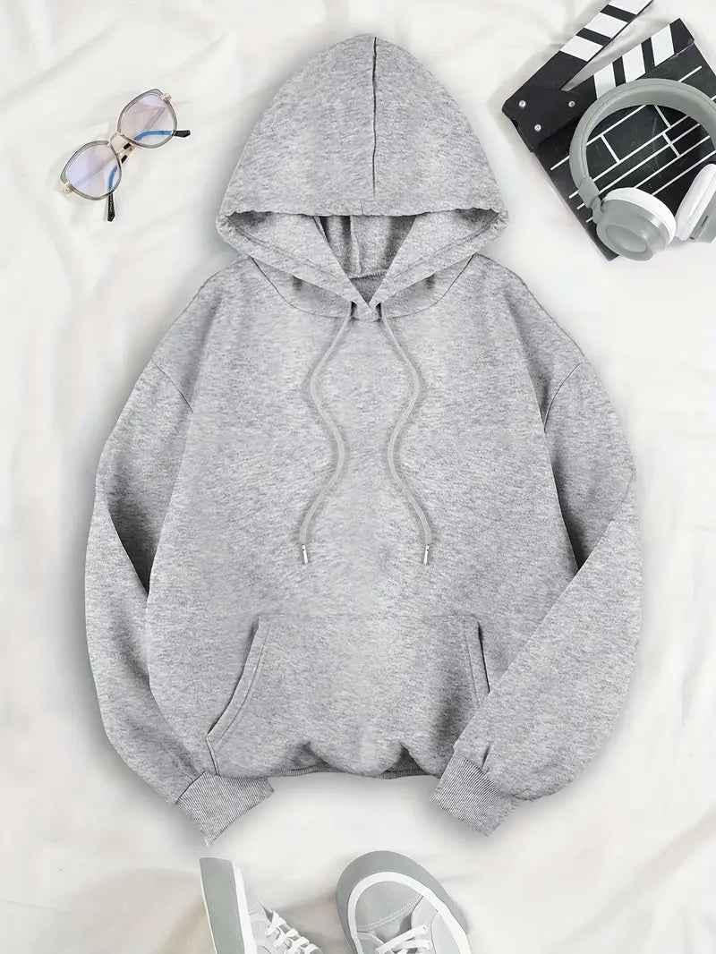Oversize Kapuzenpullover mit Leopardenstern