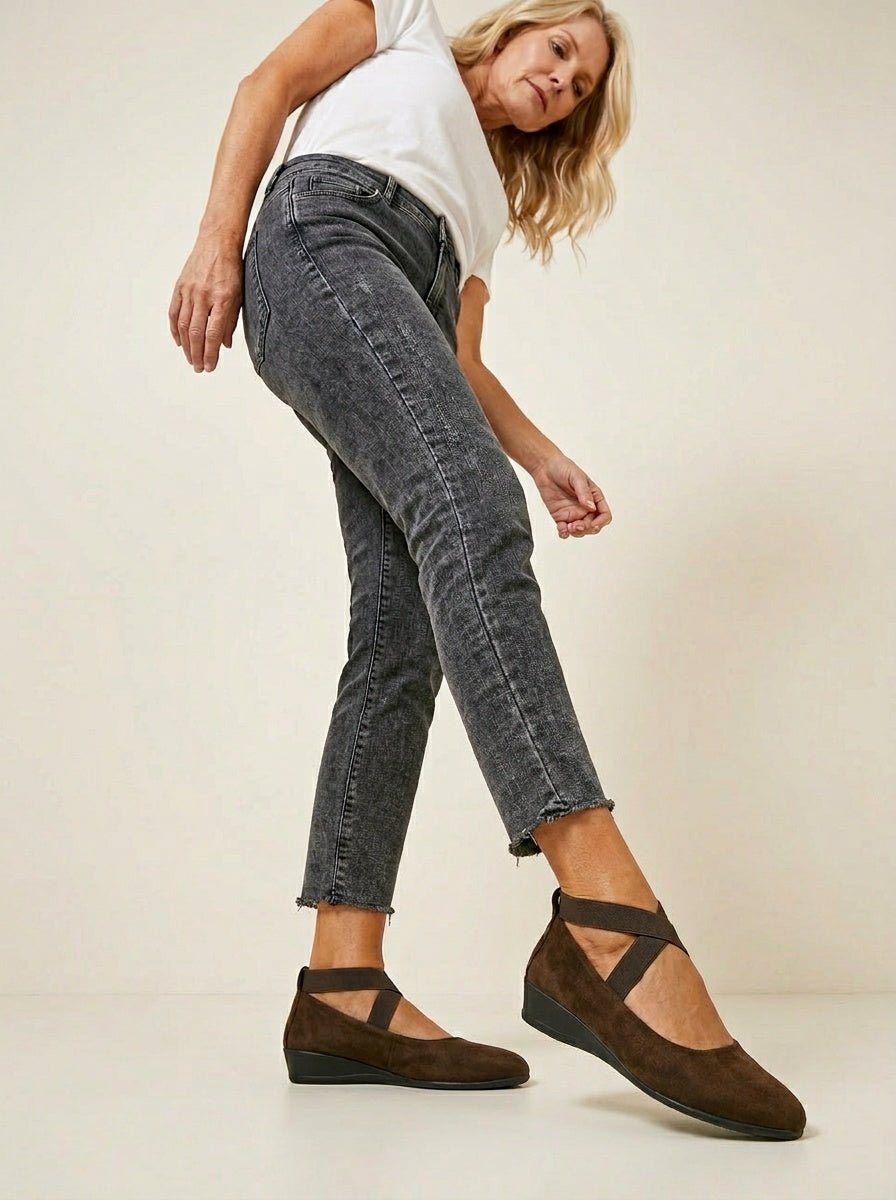 Suède Wedges Dames | Sleehak Instapper Tijdloos - Miss Madera