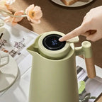 Thermoskanne mit Temperaturanzeige 1L für Kaffee und Tee