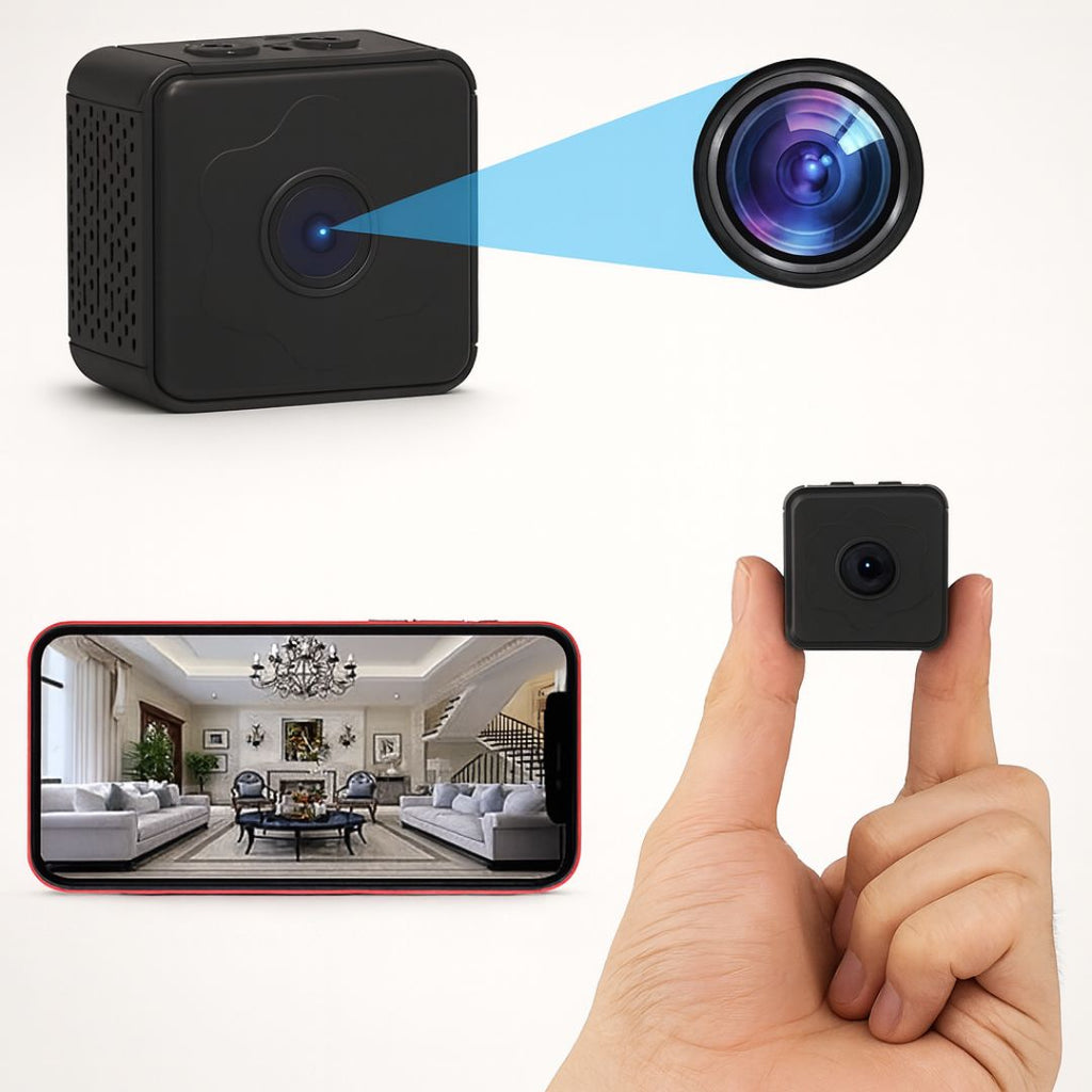 Mini WLAN Überwachungskamera für Innen und Außen mit Live-Übertragung aufs Handy