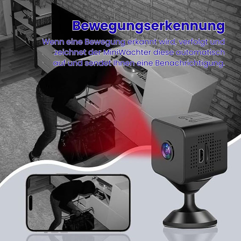 Mini WLAN Überwachungskamera für Innen und Außen mit Live-Übertragung aufs Handy