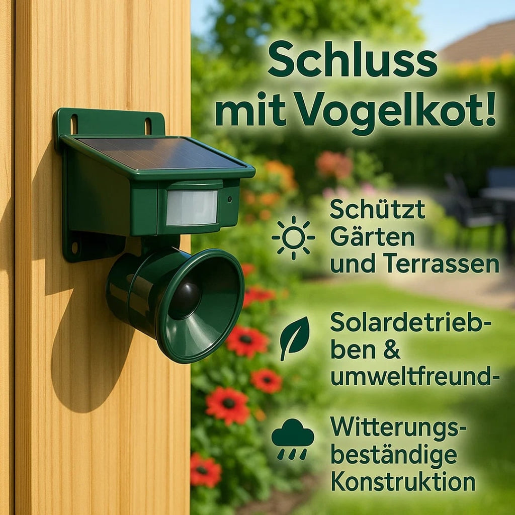 Vogelabwehr Gerät für Balkon und Garten gegen Tauben
