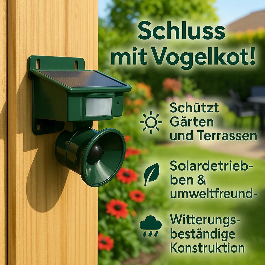 Vogelabwehr Gerät für Balkon und Garten gegen Tauben