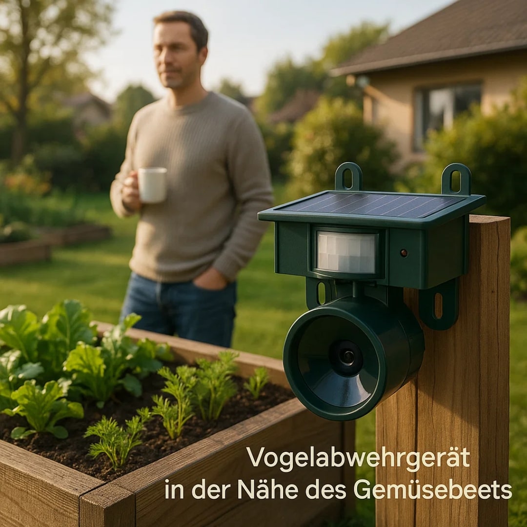 Vogelabwehr Gerät für Balkon und Garten gegen Tauben