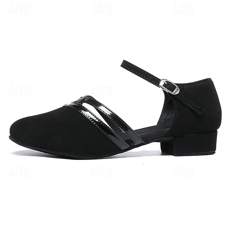 Women's Dance Shoes Modern Dance | Flexible Suede Shoes with Padded Insole and Adjustable Strap for Comfort