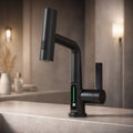 Flexibler Wasserhahn mit LED-Temperaturanzeige und 5 Strahlmodi – moderne Küchen- und Badarmatur