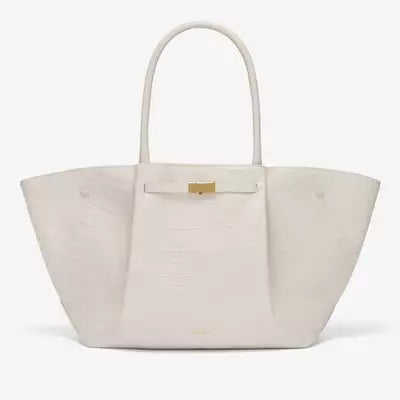 Large Shoulder Bag for Women | Oversized Shopper with Gold Clasp | Spacious Handbag for Business and Everyday Use