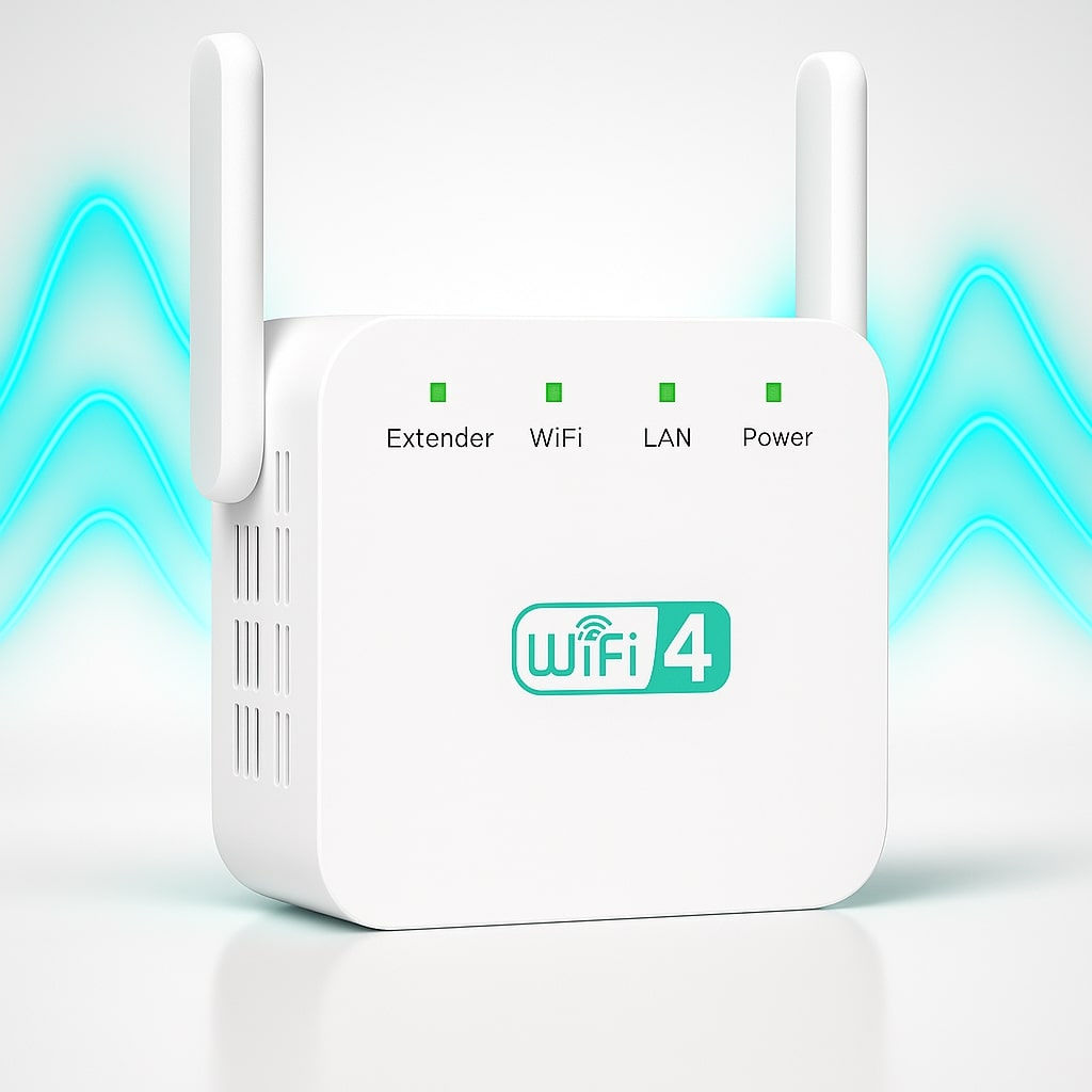 WLAN Verstärker (Repeater) mit starker Signalverstärkung für stabiles Internet im ganzen Zuhause