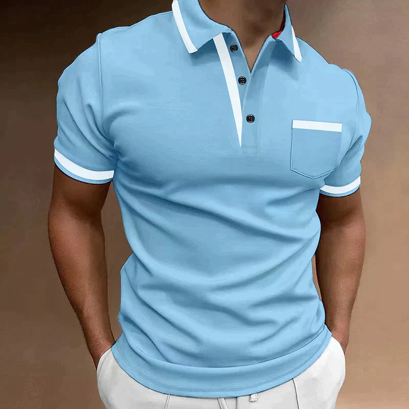 Elegant Polo Shirt for Men Made from High-Quality Material for Leisure and Business