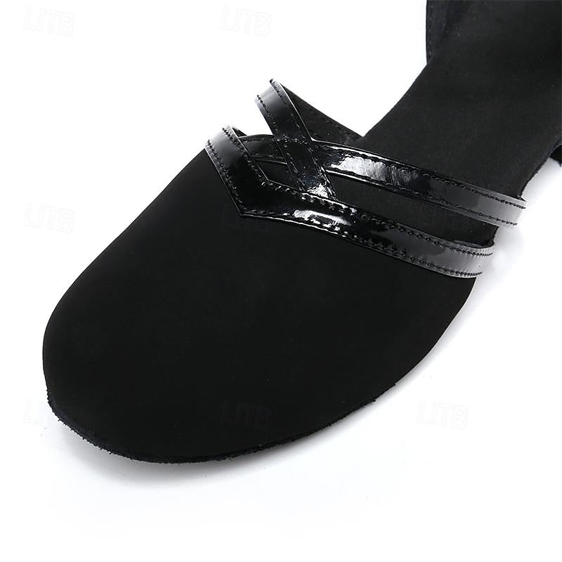 Women's Dance Shoes Modern Dance | Flexible Suede Shoes with Padded Insole and Adjustable Strap for Comfort